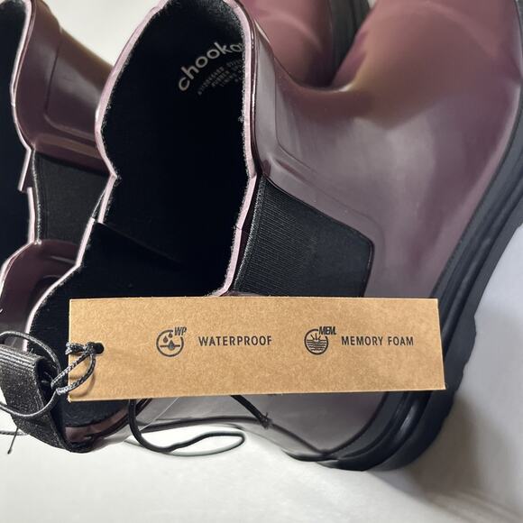 Chooka Damascus Chelsea Rain Boot Womens 6 M in Spice Waterproof Lug Pull On - Picture 8 of 10